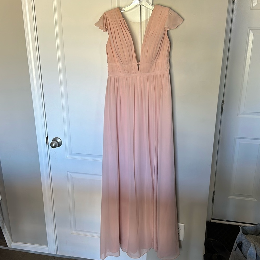 Bridesmaids dress, worn once, floor length